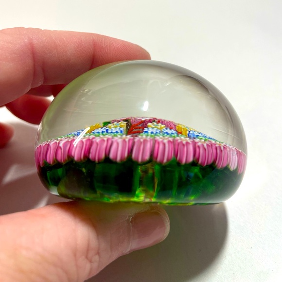 VTG Perthshire Crieff Scotland art glass millefiori paperweight - Picture 5 of 9